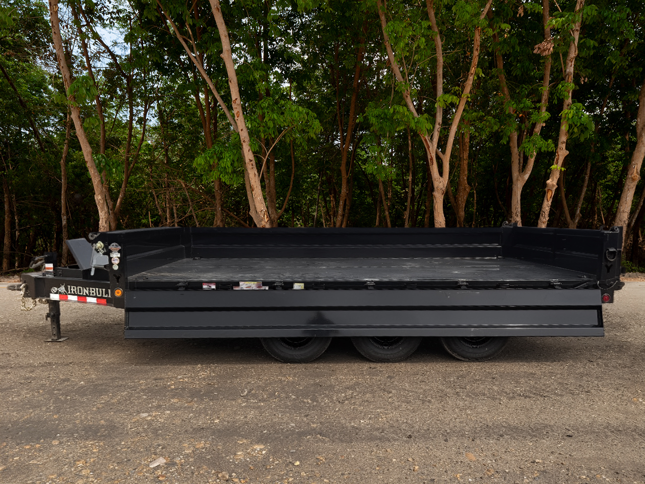 ON SALE - Iron Bull 8.5x16 TripAx 21K DOD Deckover Dump Trailer - DDP